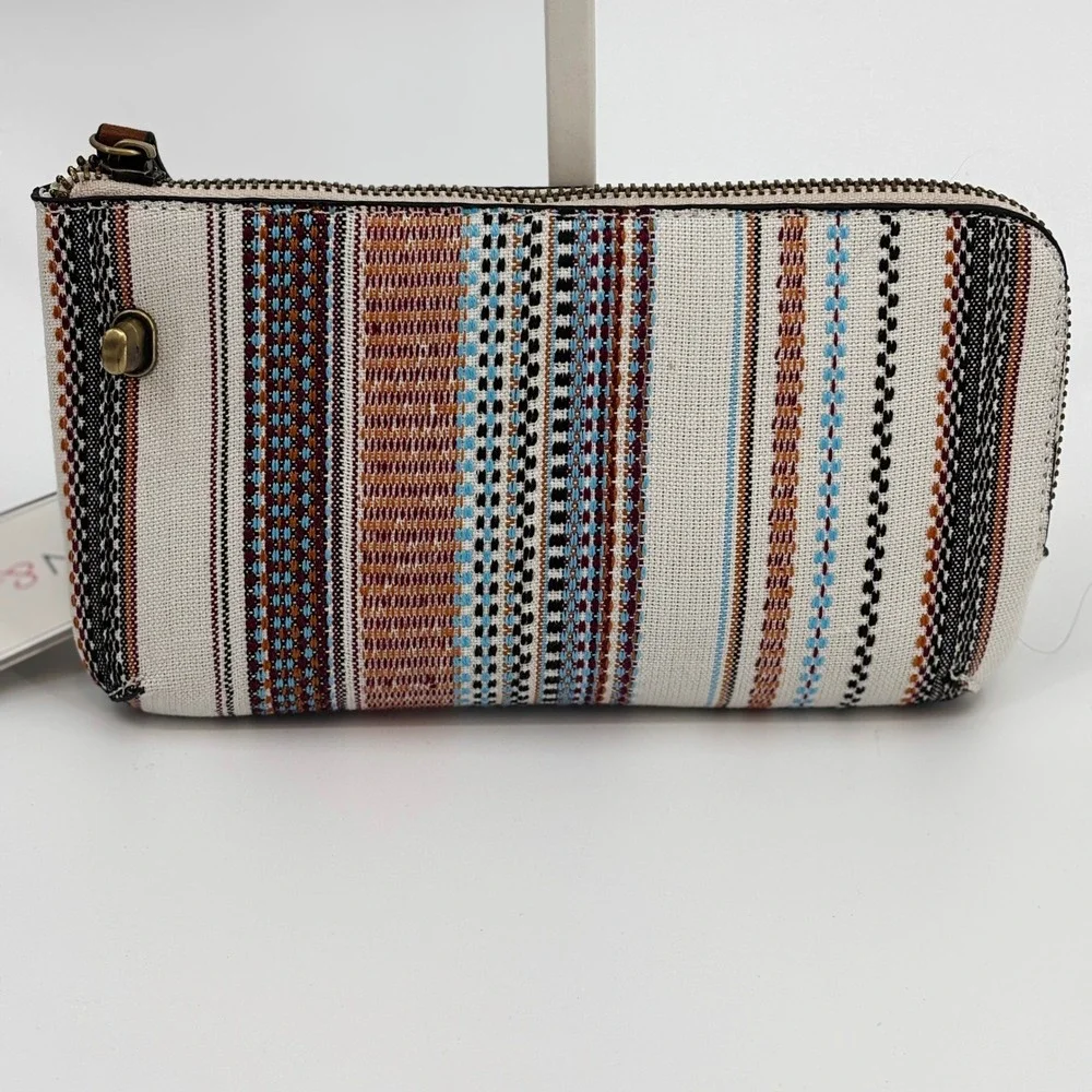 Jen & Co Crossbody Bag Womens Small Rust Multi Boho Striped M1818-BOHO.RUST New